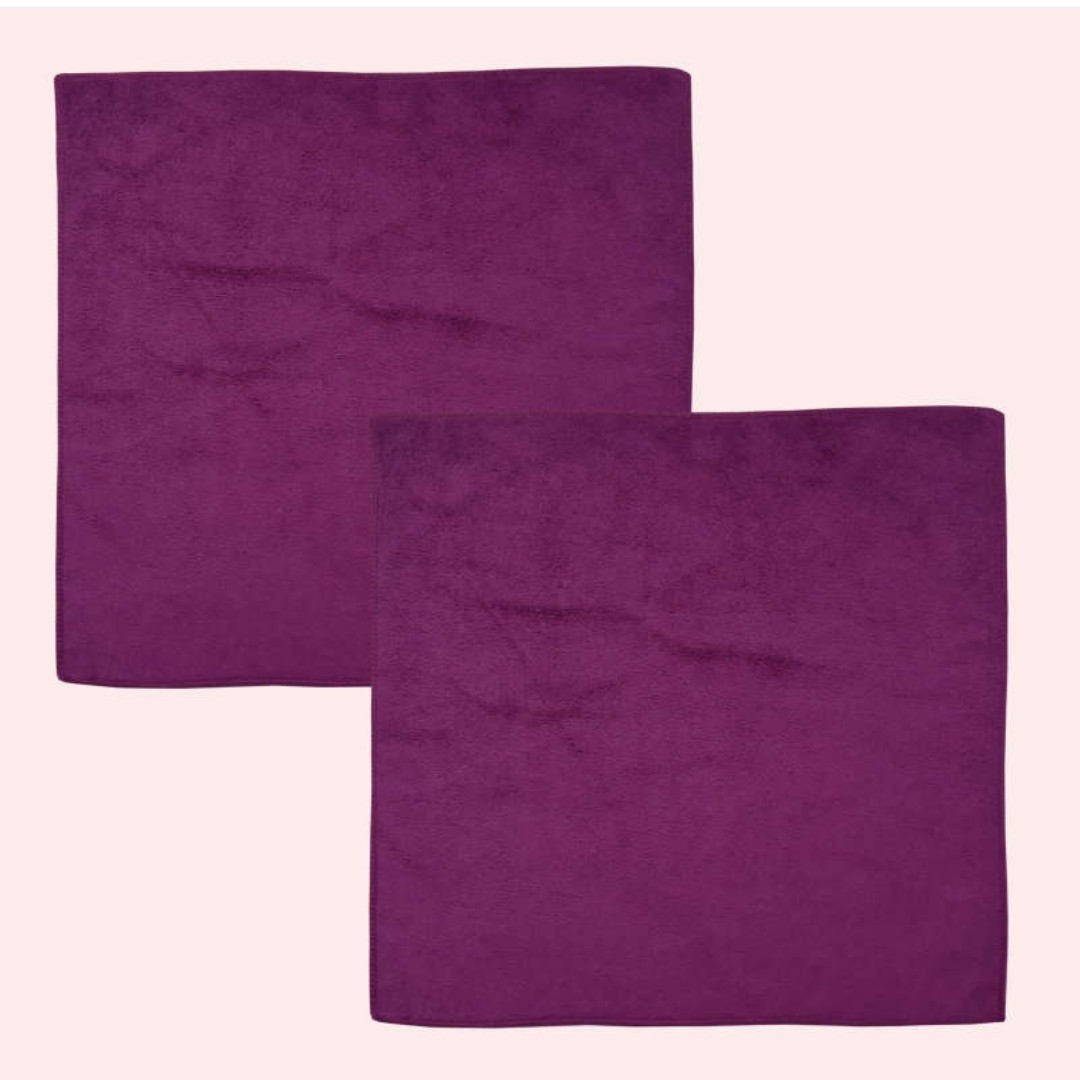 دستمال نظافت جنس میکرو فایبر  مجموعه دو عددی ابعاد 40 در 40 مناسب برای نظافت شیشه و منزل و خودرو وووو