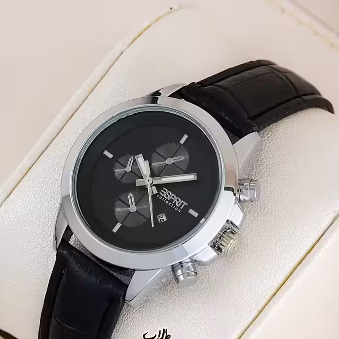 ست زنانه و مردانه طرح اسپریت بند چرم بدنه فلزی Esprit