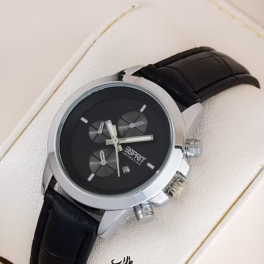 ست زنانه و مردانه طرح اسپریت بند چرم بدنه فلزی Esprit