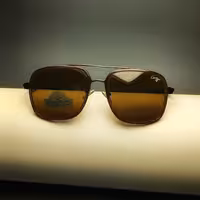 عینک آفتابی برند کارتیه، یووی 400،فریم فلزی،دسته چوبی،شیشه سنگ، مناسب آقایان