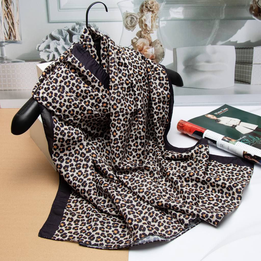 شال نخی مجلسی شیک پلنگی جذاب