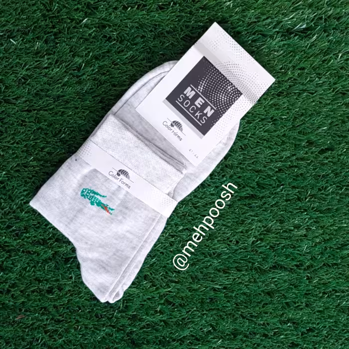 جوراب نیم ساق نخ هندی ماریواعلاء باده رنگ متنوع