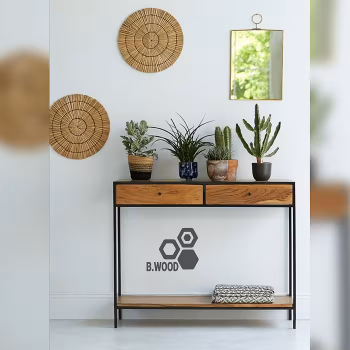 کنسول چوب و فلز روستیک    کد K3