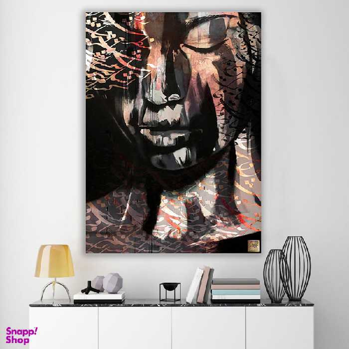 تابلو بوم نقاشی خط چارگوش طرح رواق منظر چشم من کد 2237