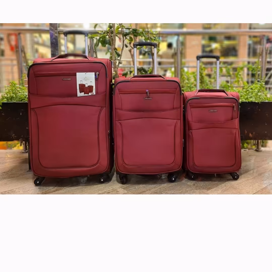 چمدان ست 3تکه سناتور   قفل رمز دار  چهار چرخ گردون 360 درجه 