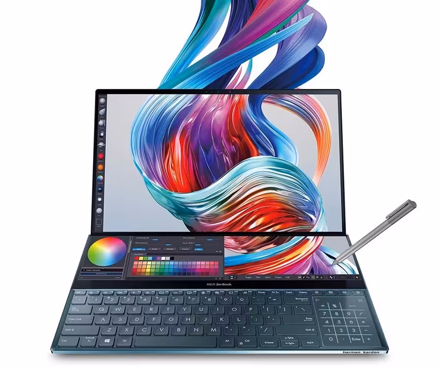 لپ تاپ ایسوس مدل ZenBook Pro Duo UX581GV با پردازنده i7 و صفحه نمایش لمسی