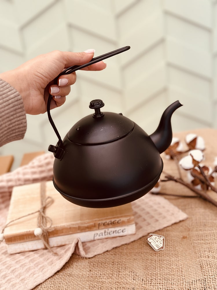 قوری استیل دسته خاص کد001233