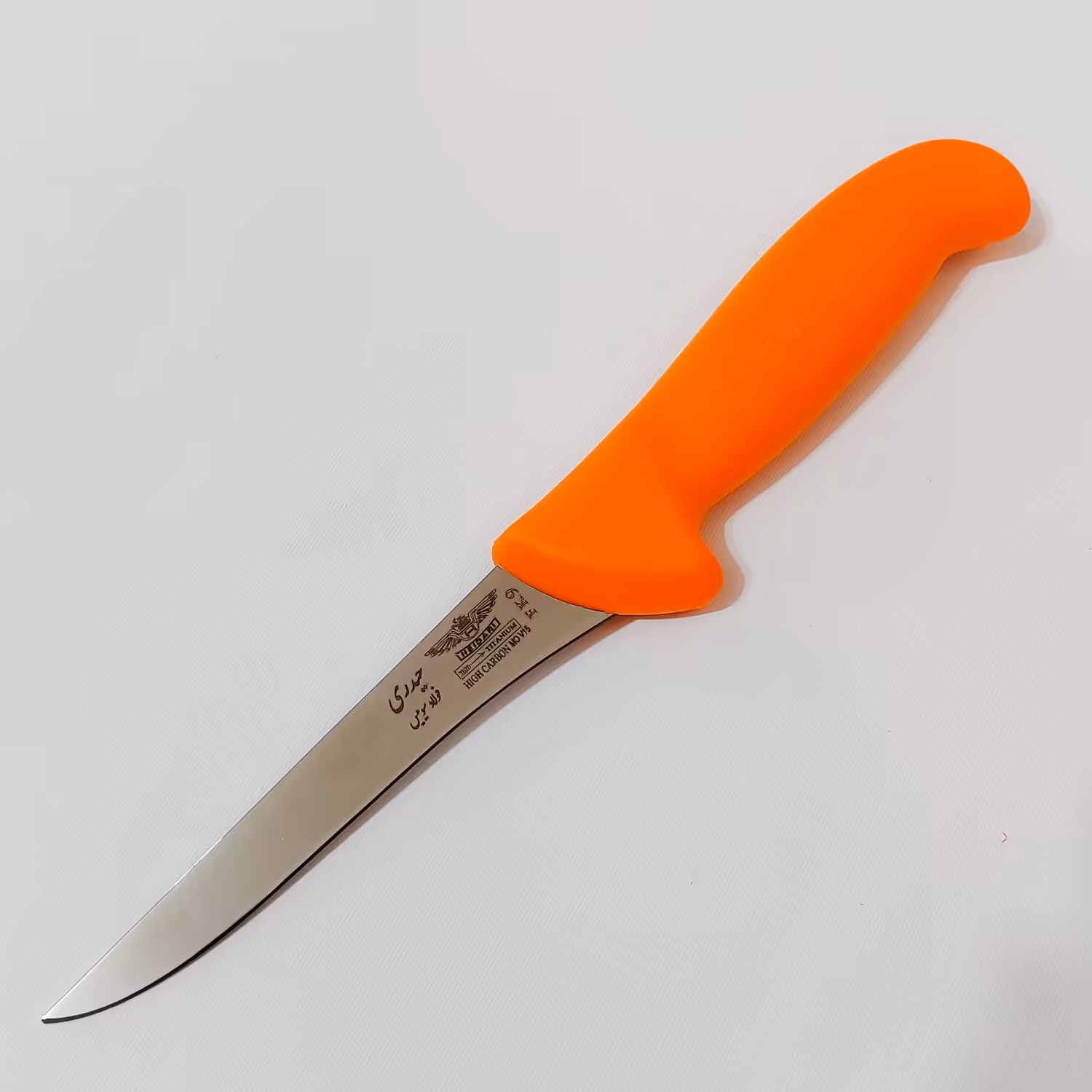 کارد حیدری فولاد سوئیس تیغه تیتانیوم کد FK9 