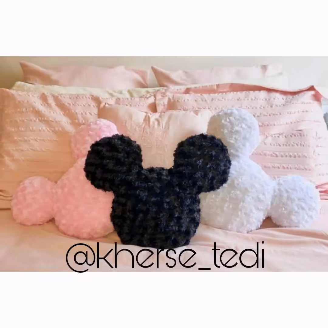 کوسن میکی موس و ابر  کوسن فانتزی خارجی سایز35 سانت