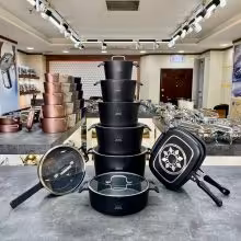 سرویس قابلمه چدن گرانیت 16 پارچه اس جی-SG