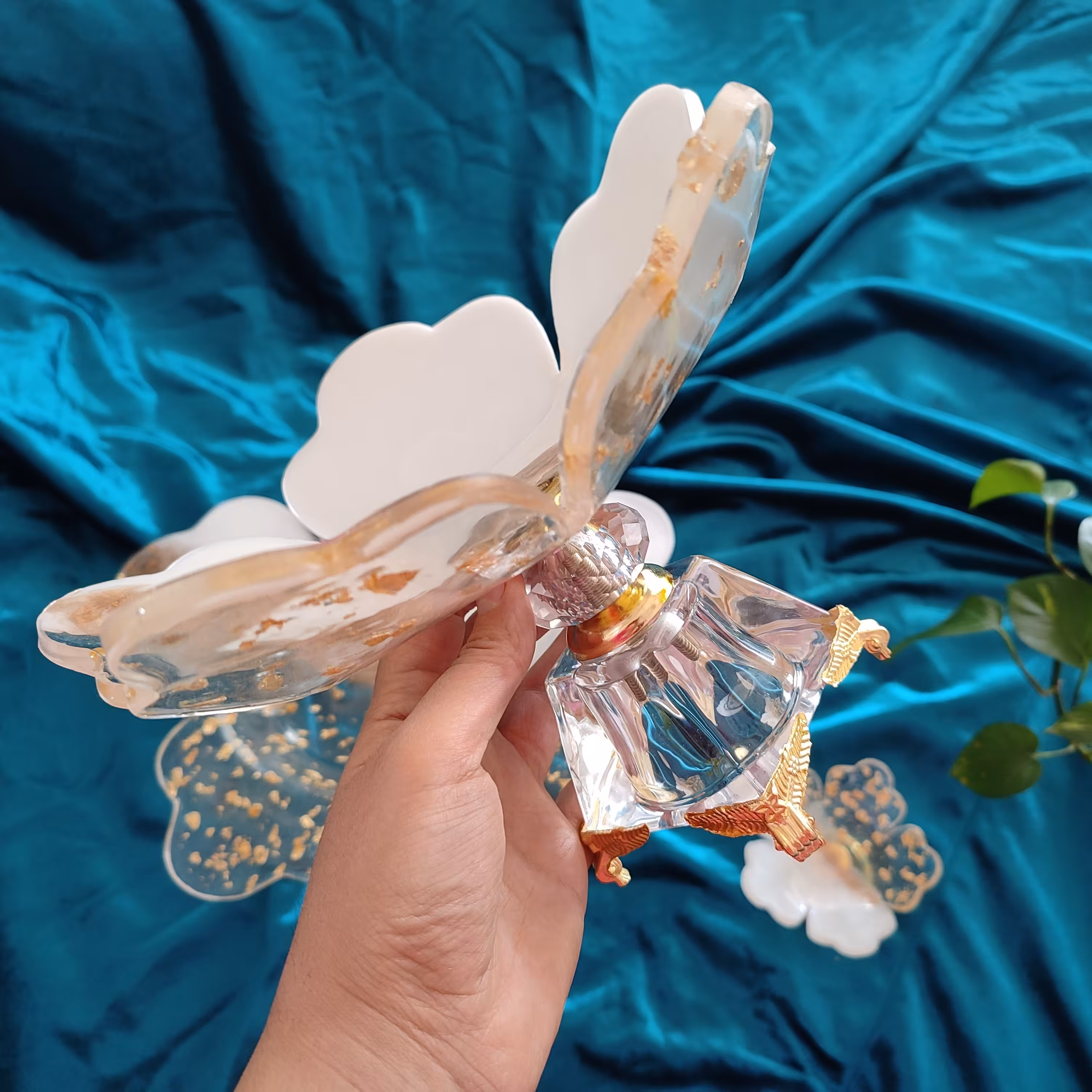 ظرف آجیل رزینی طرح عروس