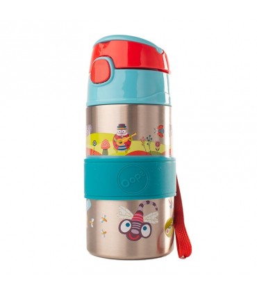 فلاسک آب نی دار اوپس آبی Oops Cool-Stainless Steel Straw Bottle