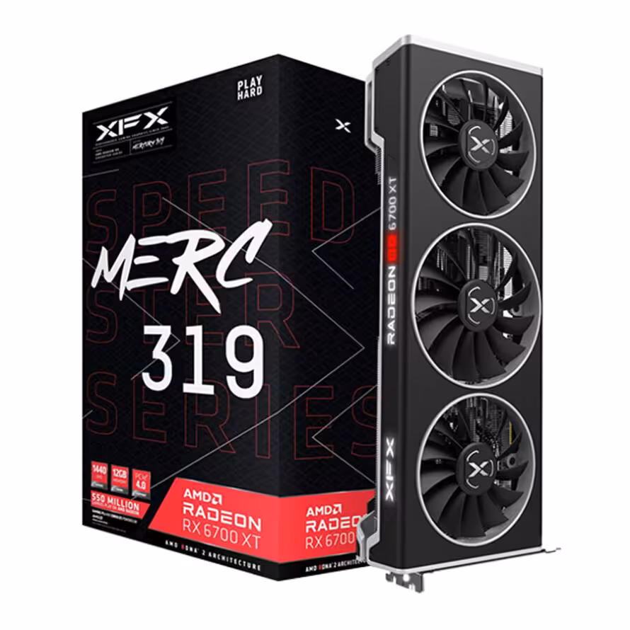 کارت گرافیک ایکس اف ایکس Speedster MERC 319 RX 6700 XT Black 12GB