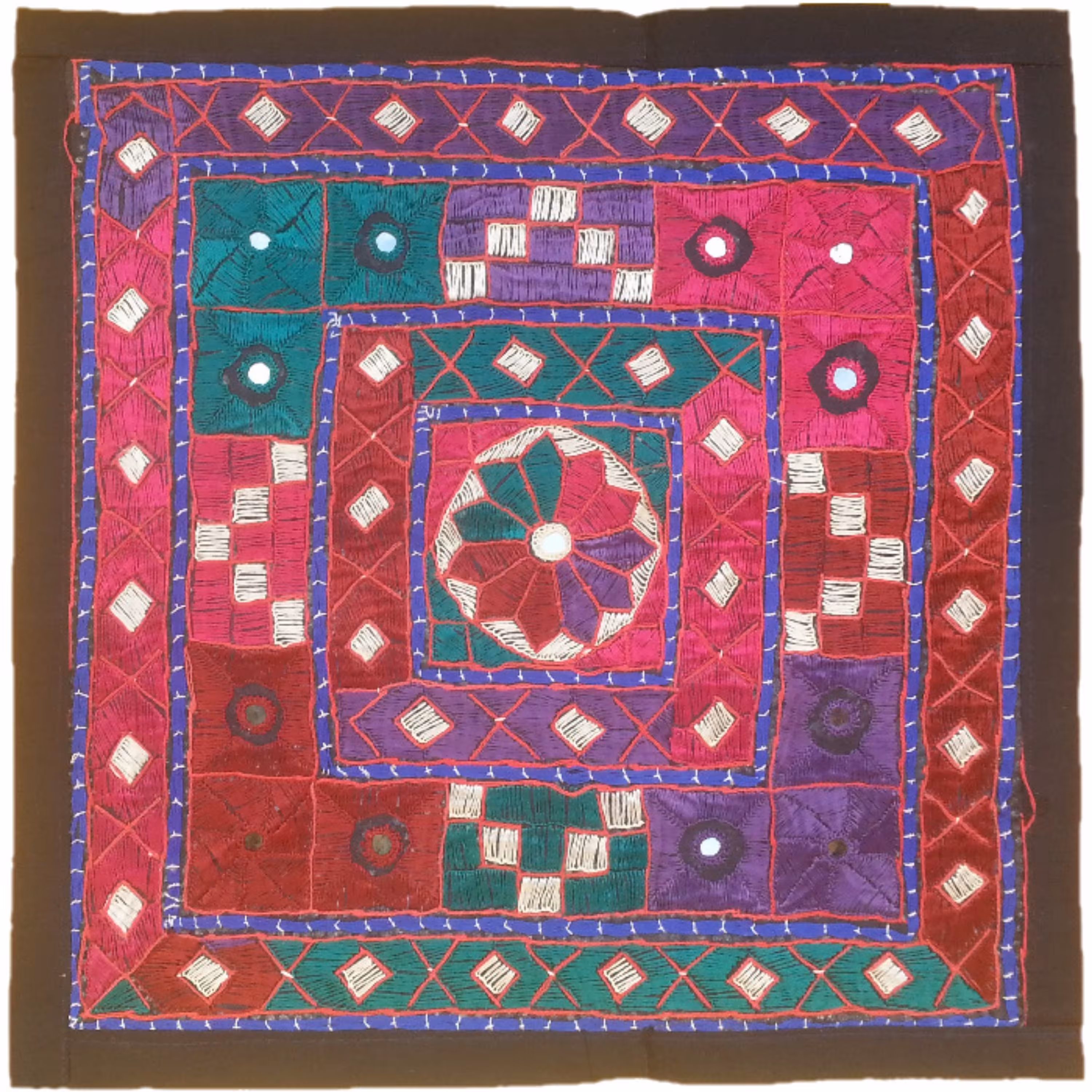 وسط میزی کوچک عسلی سوزن دوزی کد QUSOOZ93