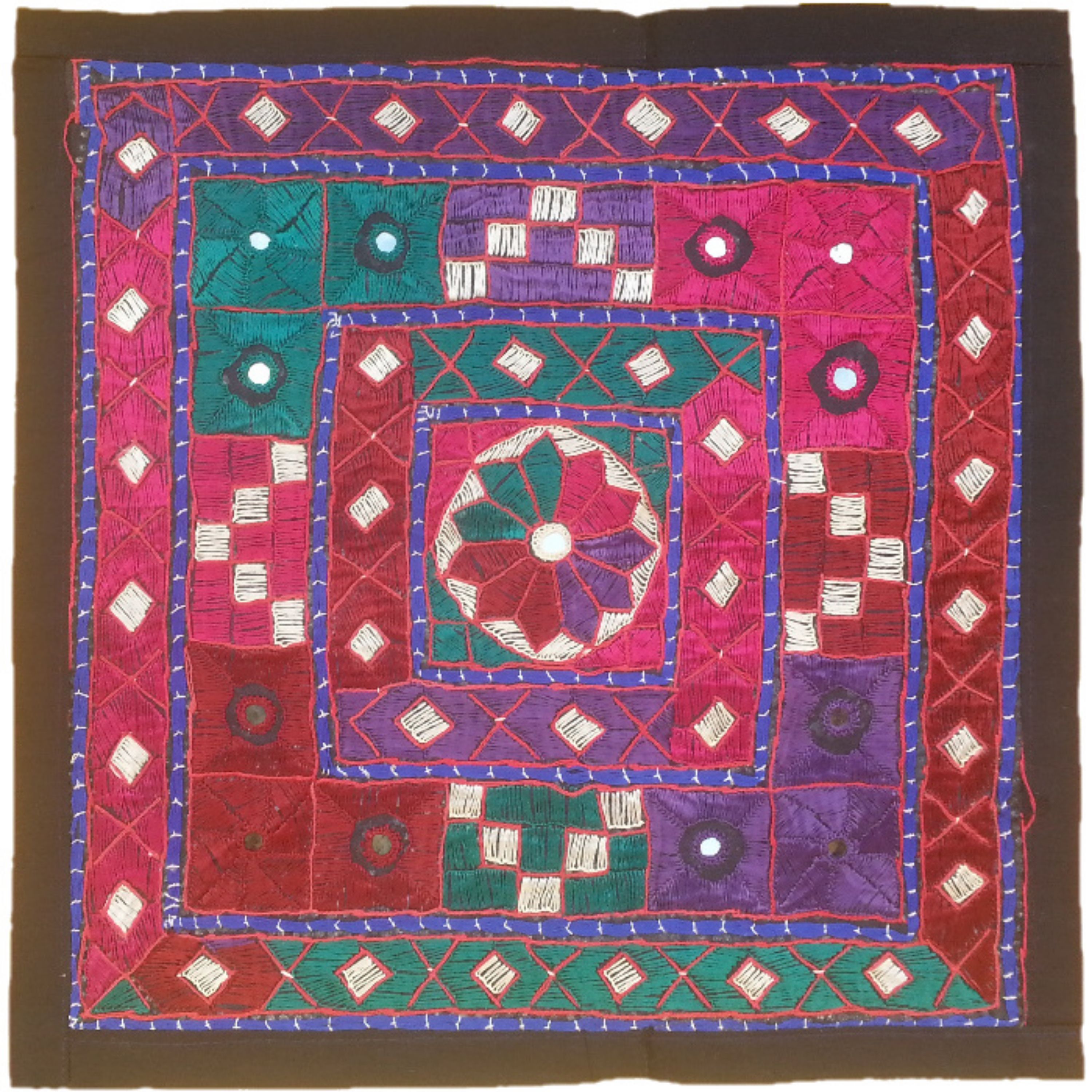 وسط میزی کوچک عسلی سوزن دوزی کد QUSOOZ93