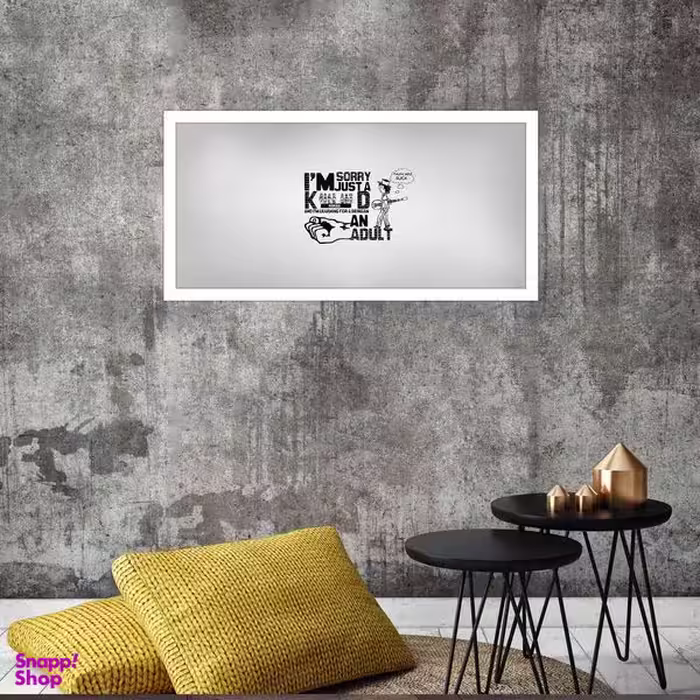 تابلو بکلیت طرح تایپوگرافی مدل W-S2674