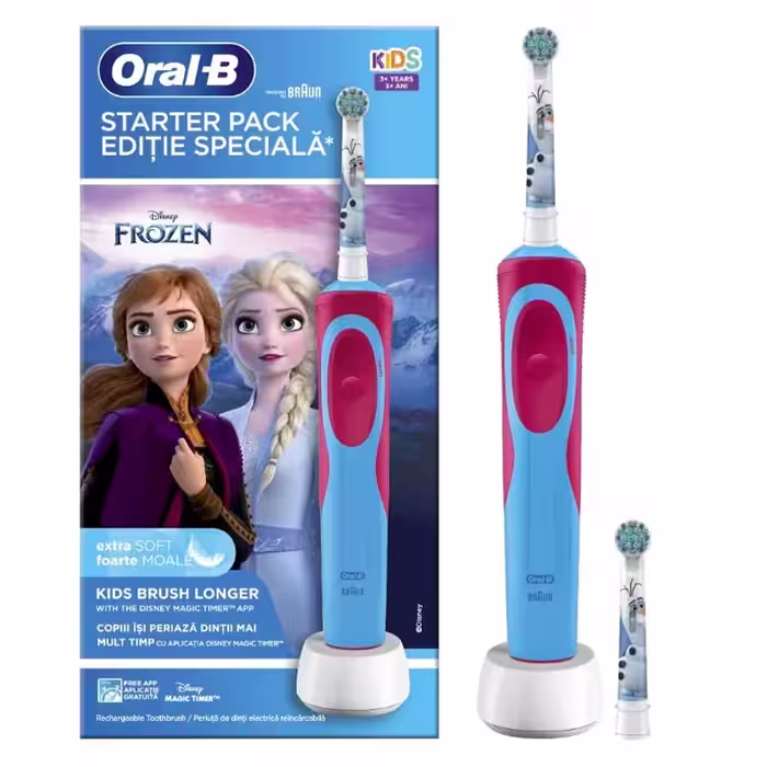 قیمت + خرید مسواک برقی کودکان Oral-B با طرح Frozen مدل extra soft