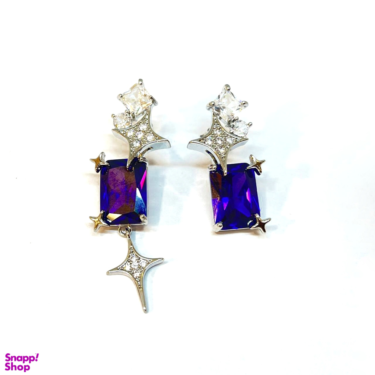 گوشواره استیل طرح جواهر کد 580