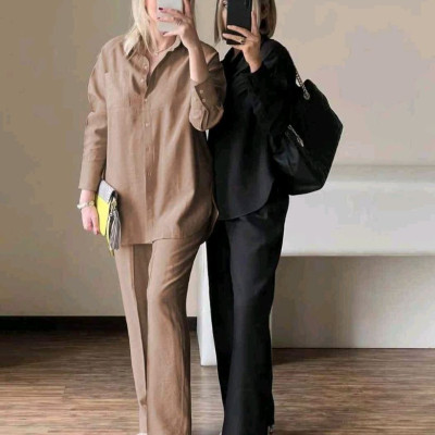 مانتو شلوار زنانه داکرون درجه یک مدل هلسا
