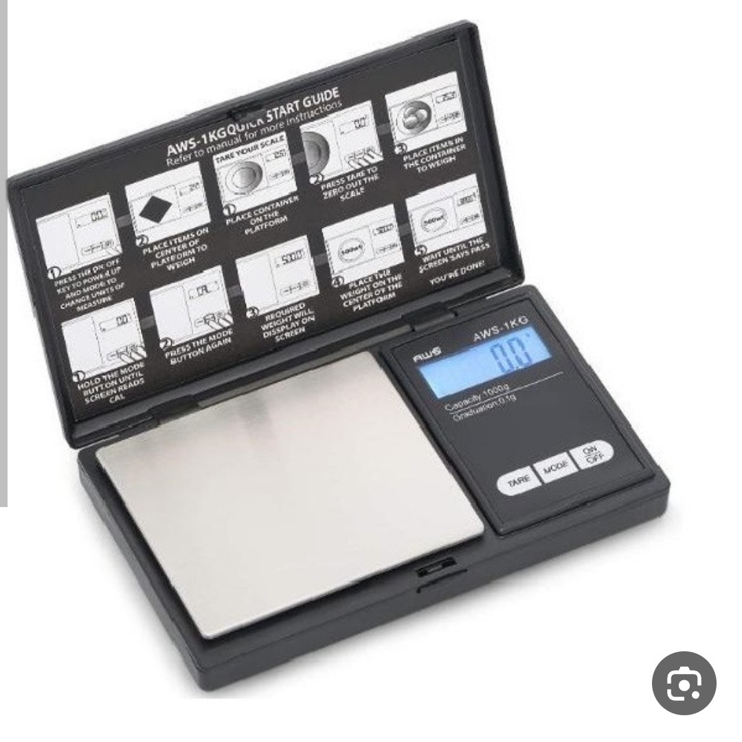 ترازو دیجیتال جیبی قابلیت اندازه گیری تا یک کیلوگرم و دقت 01