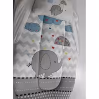 پشه بند تشک و بالش دار مدل آلبومی طرح فیل چتری