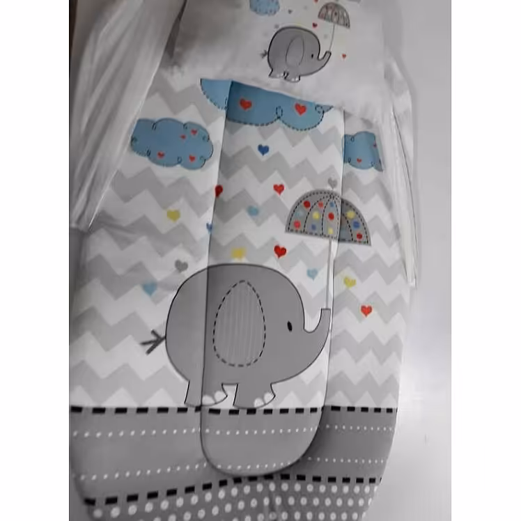 پشه بند تشک و بالش دار مدل آلبومی طرح فیل چتری