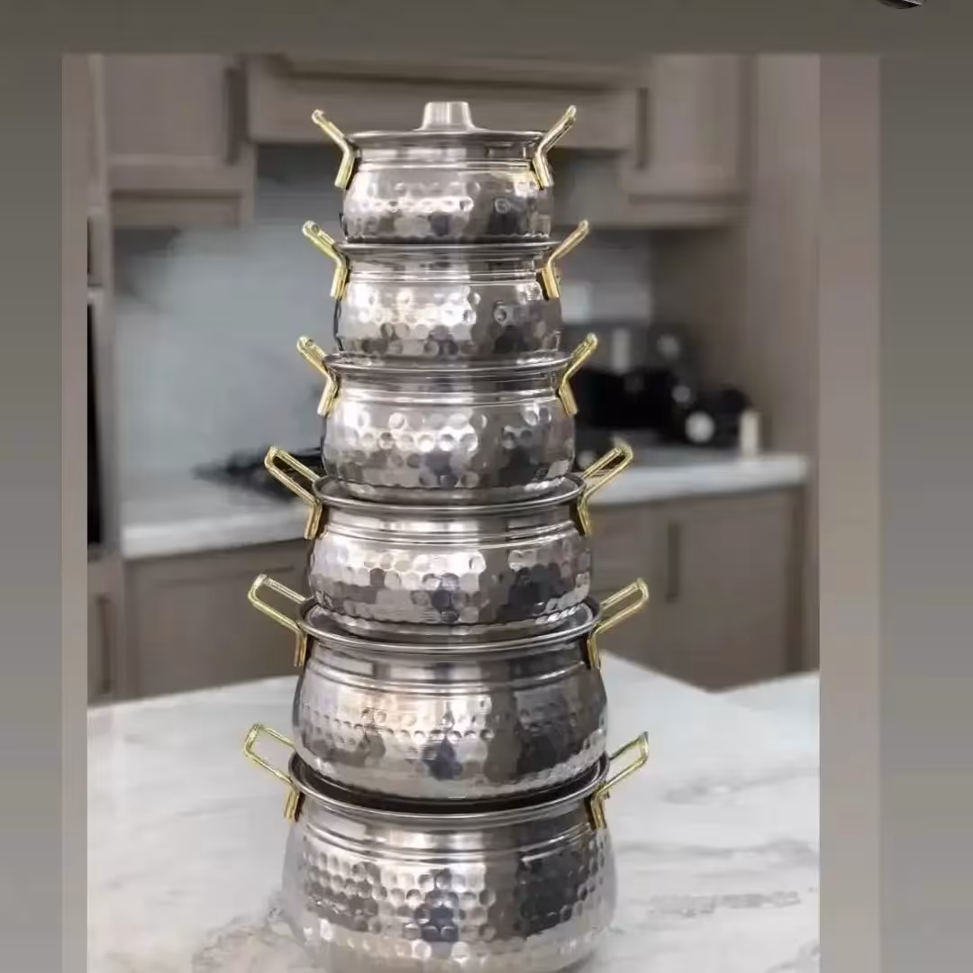 سرویس قابلمه12  پارچه روحی چکشی (ارسال رایگان)