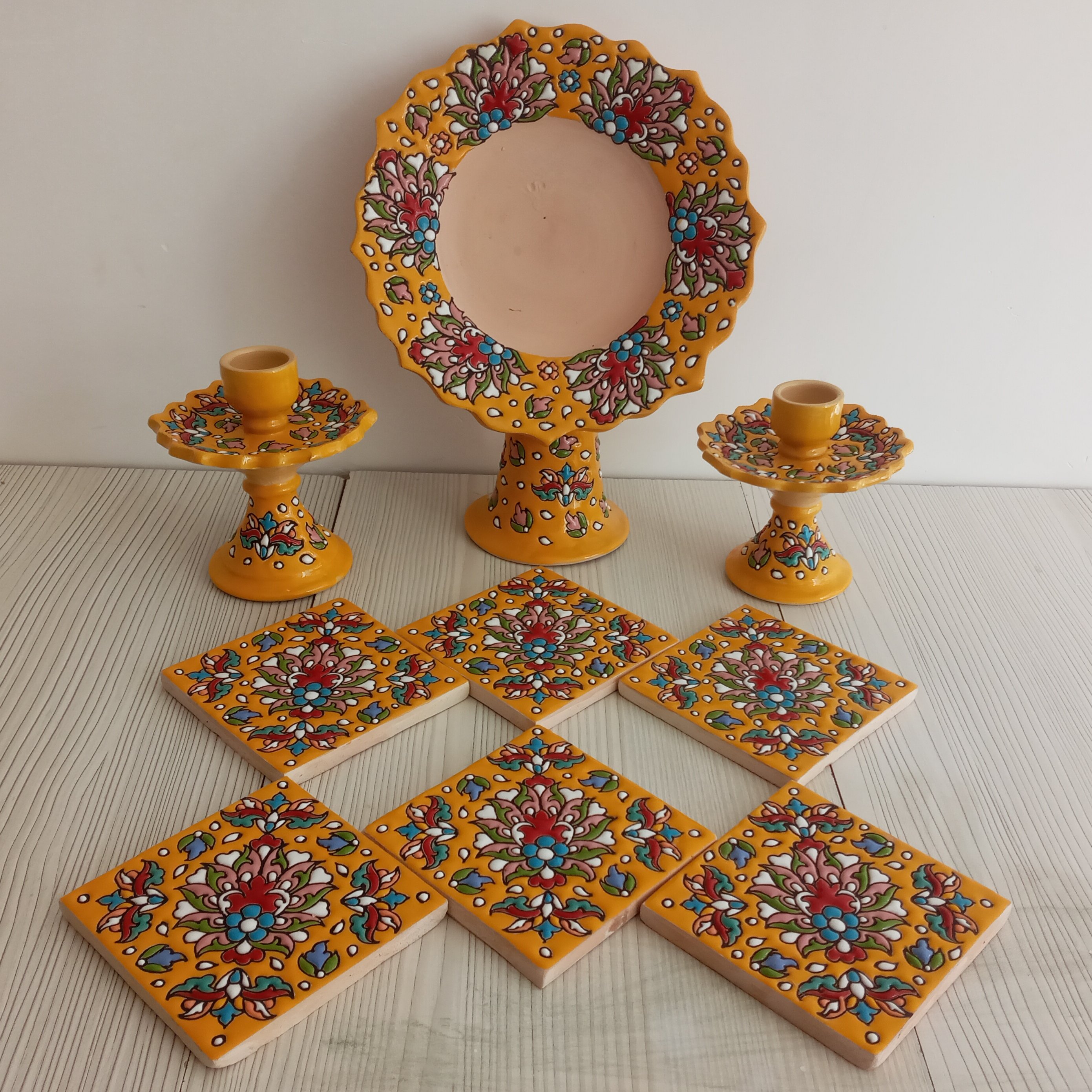 هفت سین سفالی مدل خشت