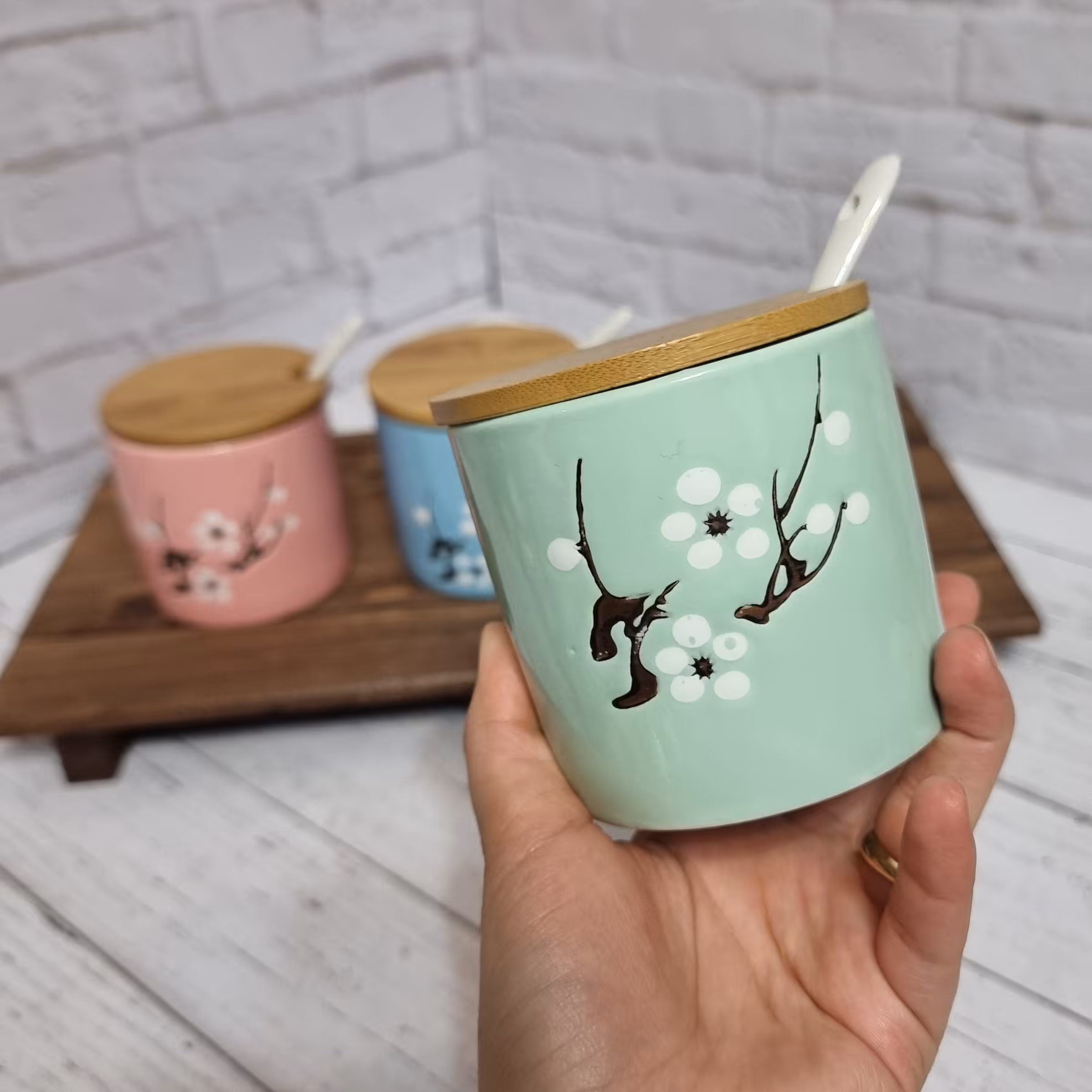 بانکه سرامیکی طرح شکوفه وارداتی