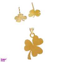 نیم ست طلا 18 عیار زنانه کانیار گالری مدل L14