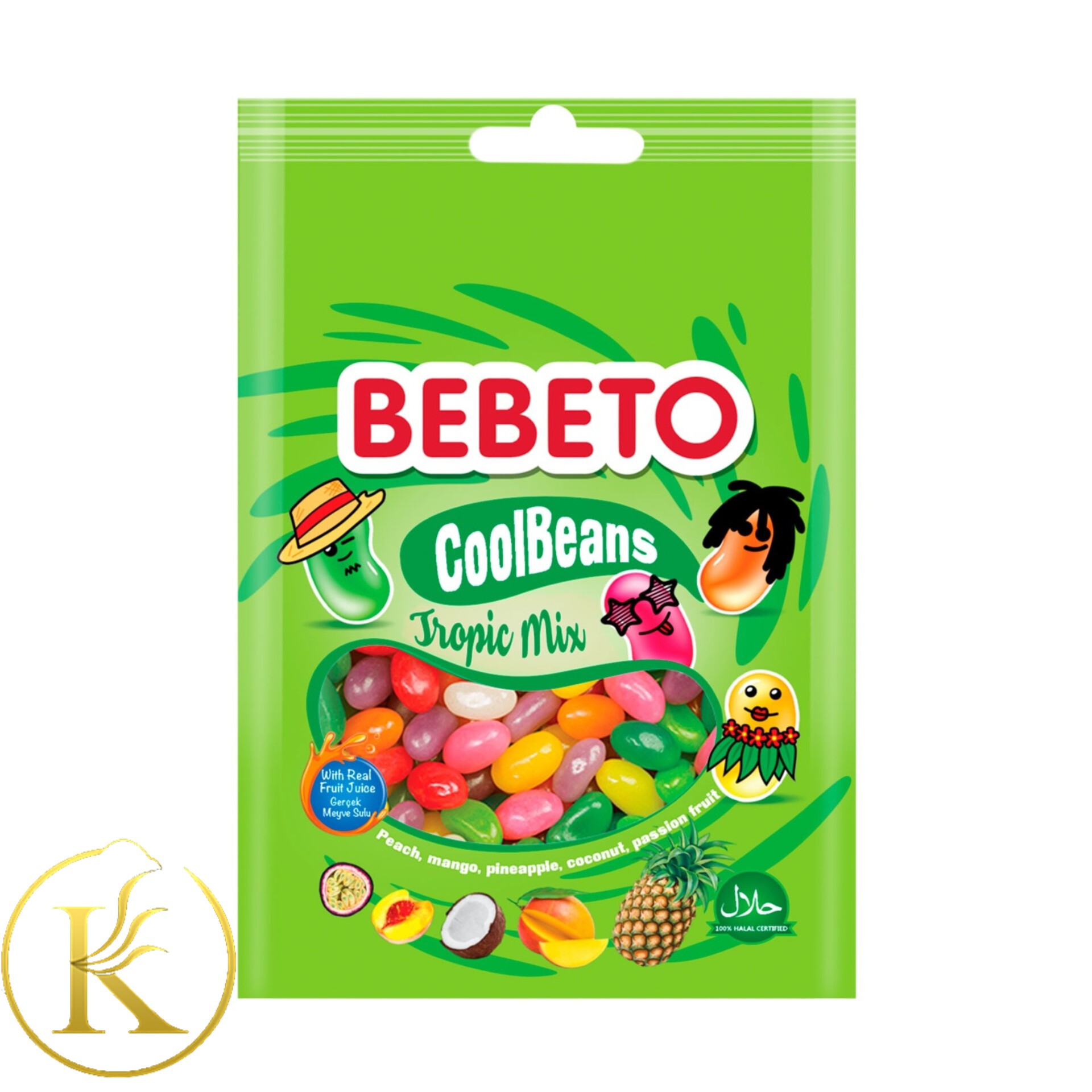 جیلی بیلی ببتو با طعم میوه های استوایی 60گرم bebeto