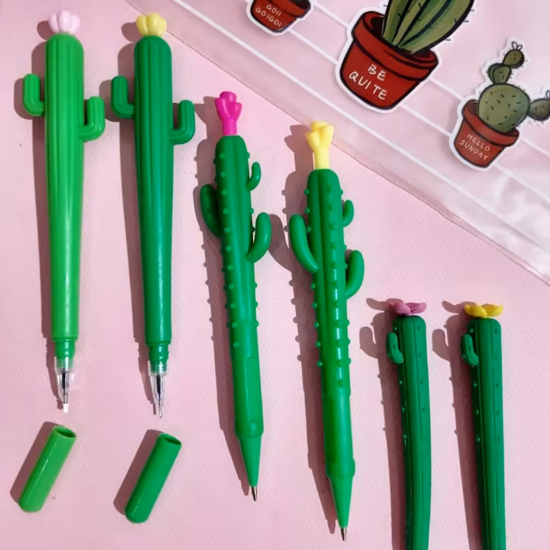 اتود کاکتوس بدنه سیلیکونی و پلاستیکی نرم روان سبک و زیبا