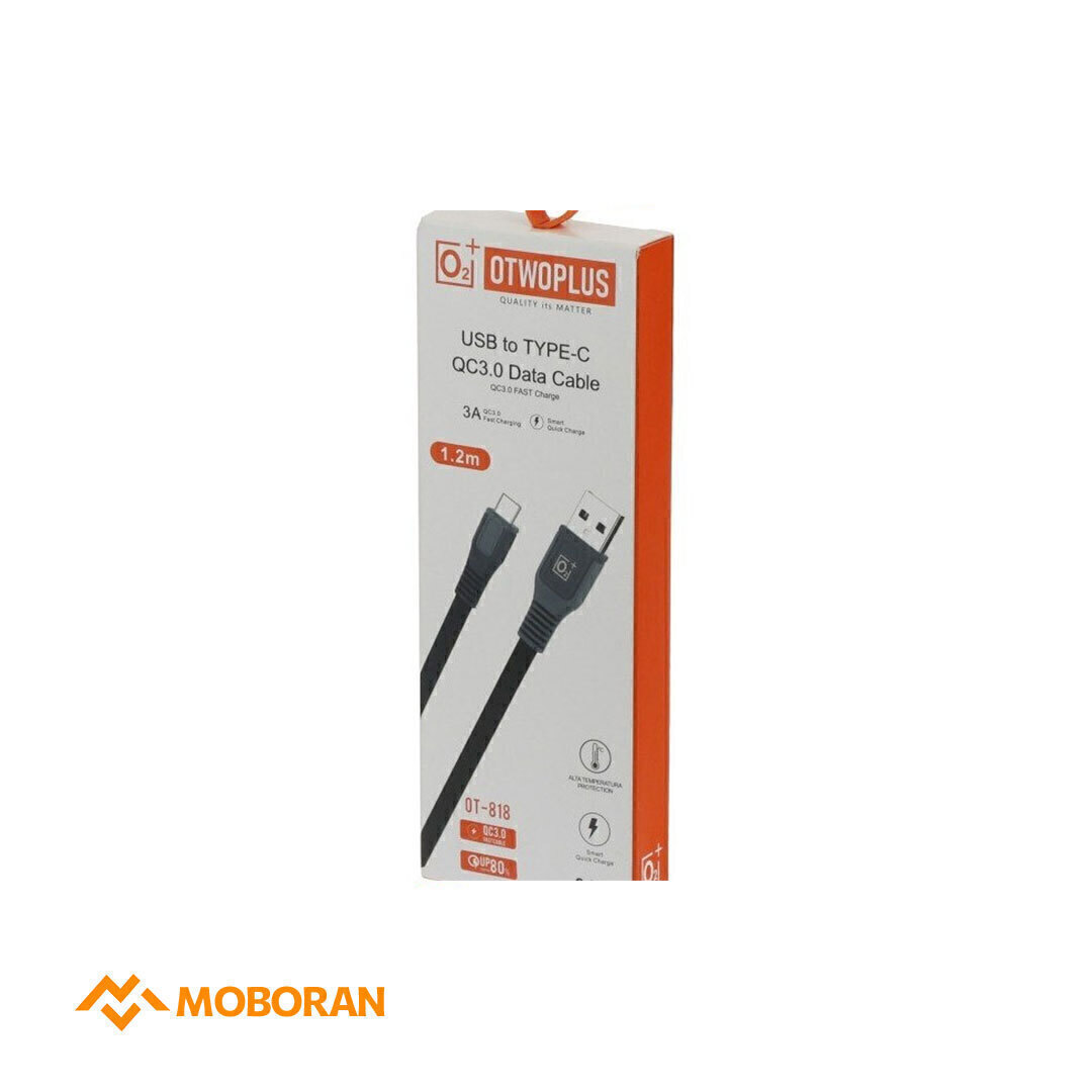 کابل تبدیل USB به type Cاو2پلاس مدل ‎OT-818 طول 1.2 متر | موبوران
