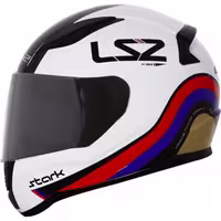 کلاه کاسکت ال اس تو مدل STARK BLUE VISOR | MOTORACER