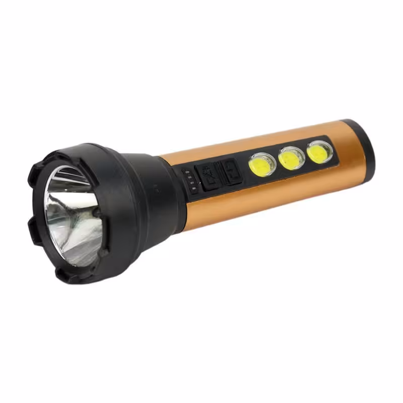 چراغ قوه شارژی SH-699 رنگ طلایی