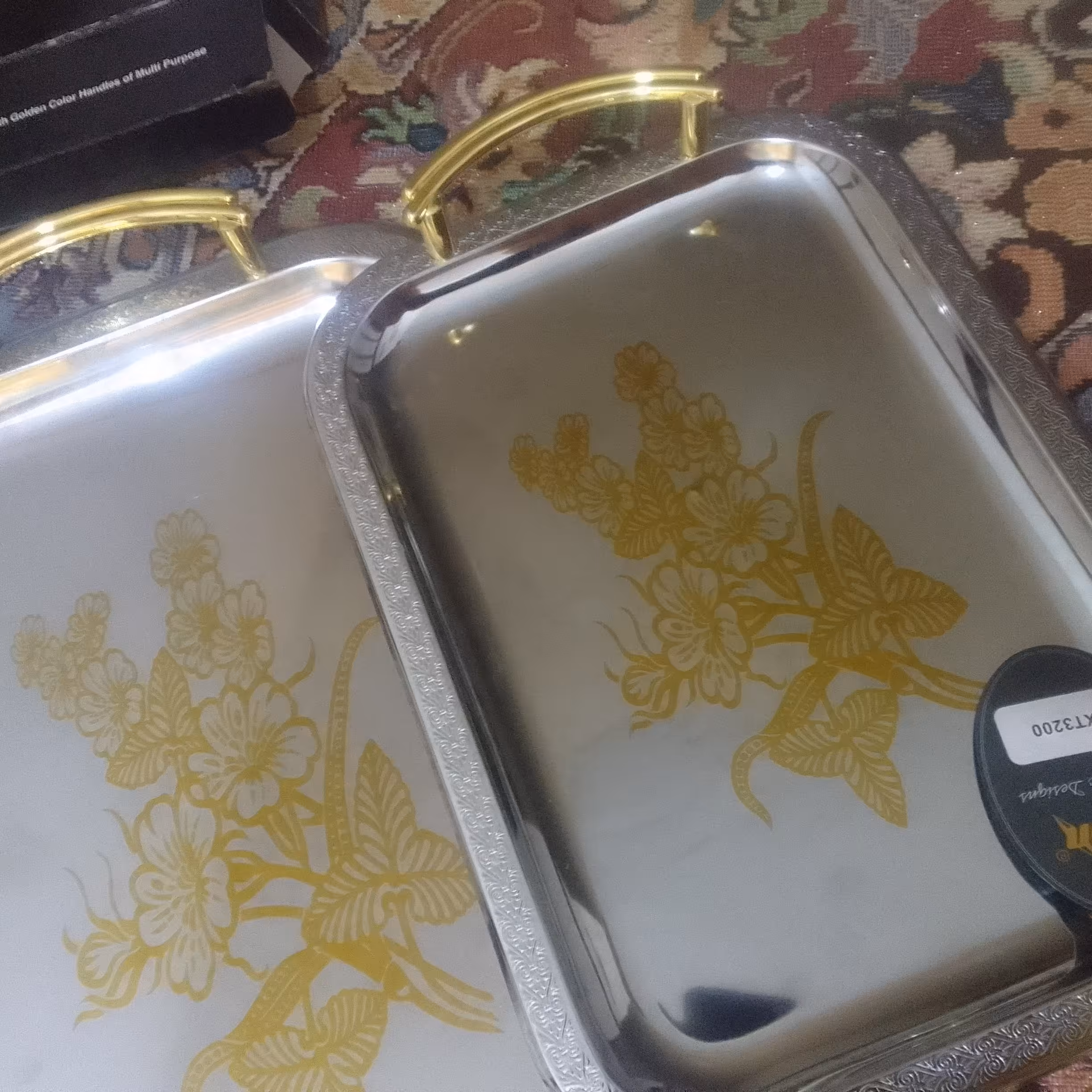 سینی سه تیکه سه سایز بسیارشیک 