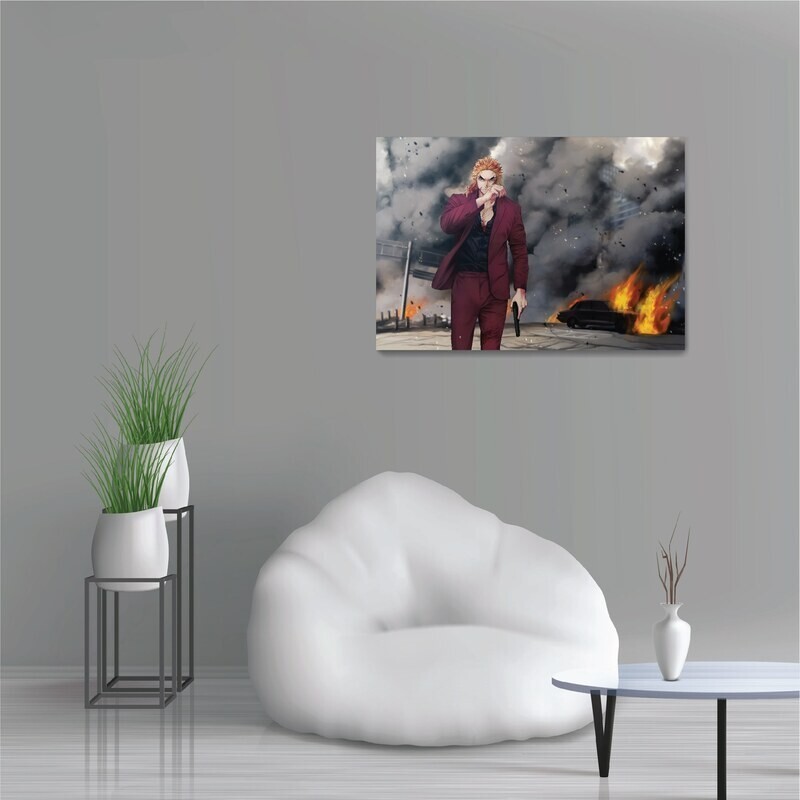 تابلو شاسی طرح انیمه شیطان کش رنگوکو کیوجیرو  مدل NV0545