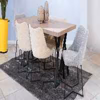 میز ناهار خوری مدرن و فلزی مدل مارتین