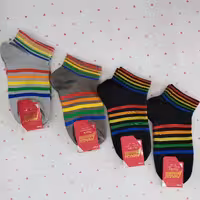 جوراب مچی رنگین کمانی                             