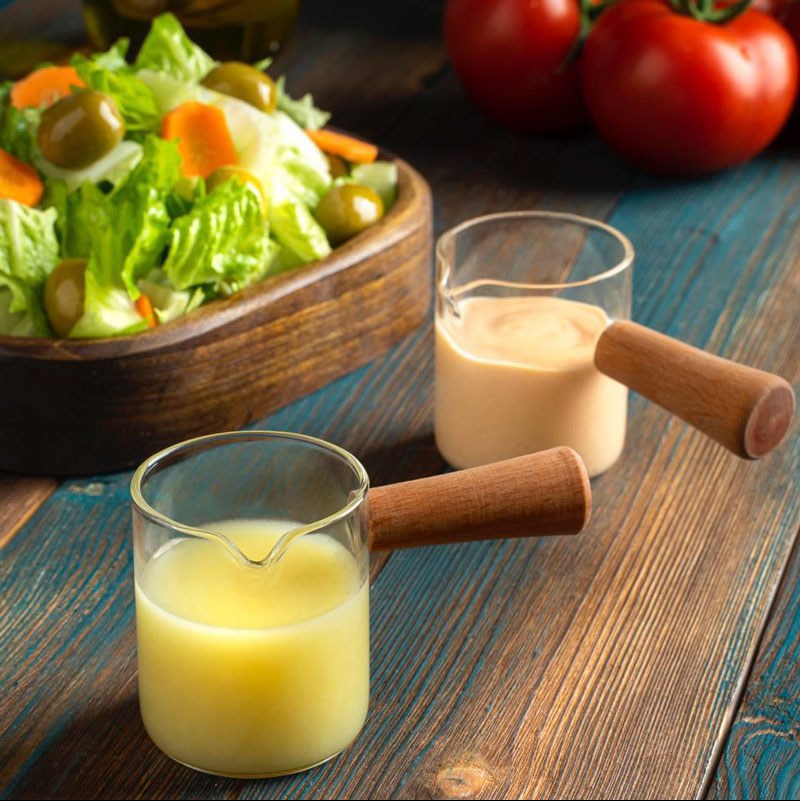 سس خوری پیرکس دسته چوبی فانتزی و شیک