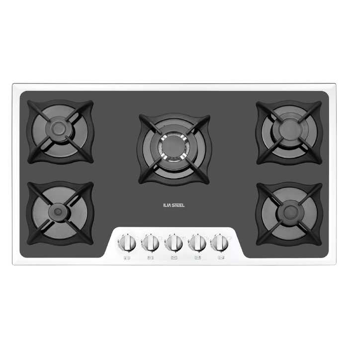 گاز رومیزی 5 شعله ایلیااستیل مدل 503M