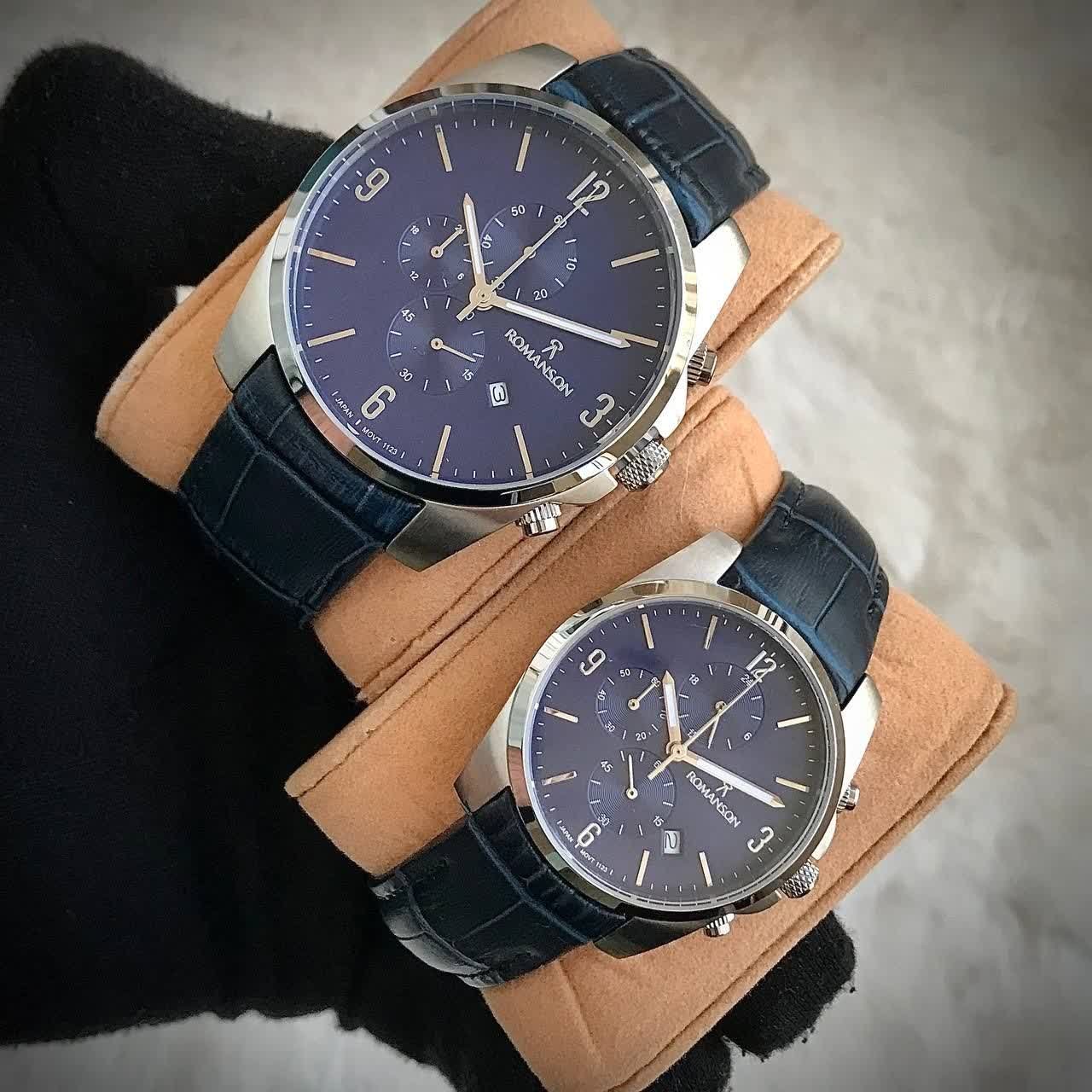 ست زنانه و مردانه رومانسون موتور ژاپن موتورها فعال Romanson کرنوگراف بند چرم