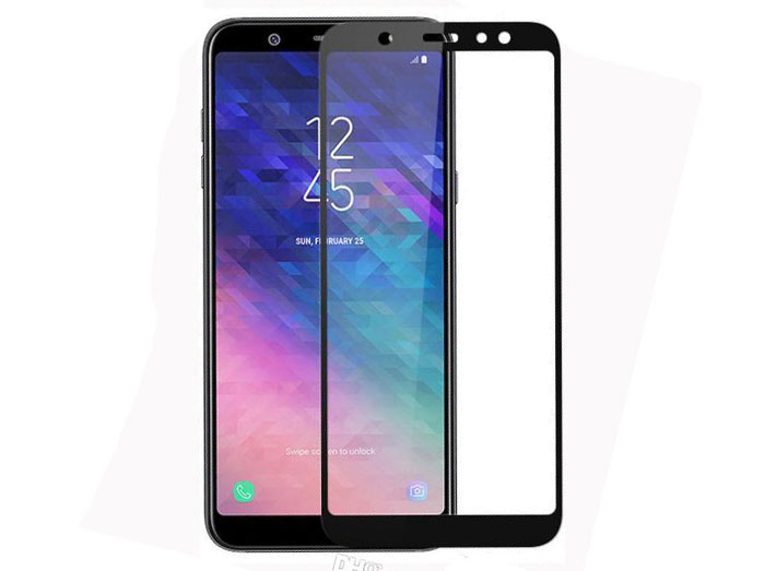 محافظ صفحه نمایش شیشه ای تمام چسب سامسونگ Full Glass TT Screen Protector Samsung Galaxy A6 2018