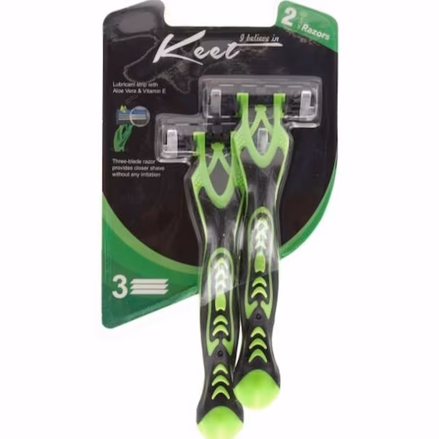 ژیلت سه لبه مردانه کیت صابوندار  ضد زنگ (بسته 2 عددی)