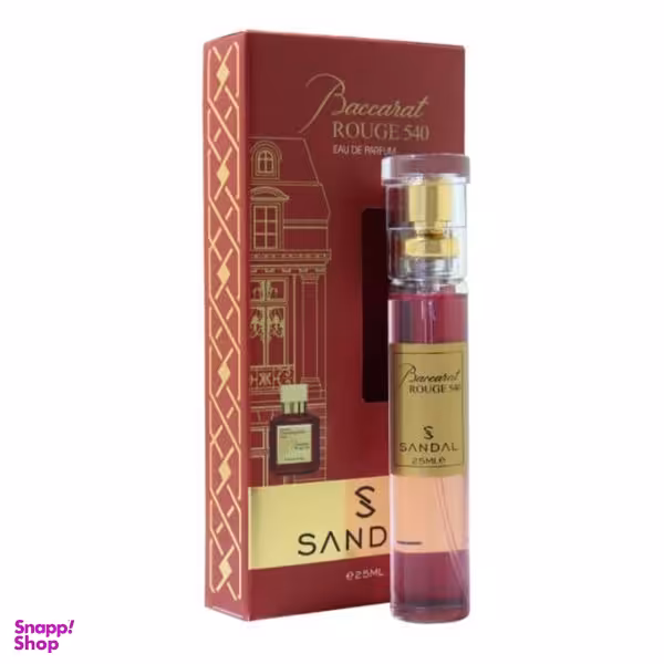 عطر جیبی زنانه صندل مدل Baccarat ROUGE 540 حجم 25 میلی لیتر