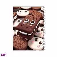 دفتر مشق 100 برگ بامبیلیپ طرح بیسکوییت خوشحال کد 0822917