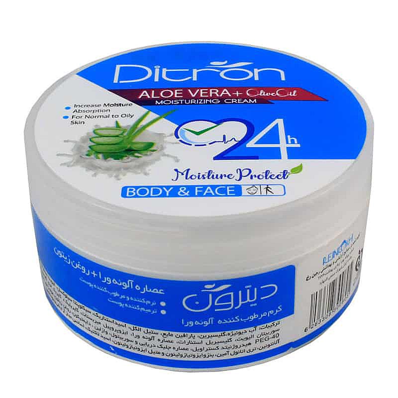 قیمت خرید اینترنتی کرم مرطوب کننده ی حاوی عصاره آلوئه ورا دیترون 200 میلی لیتر | فارموکسین