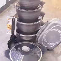 سرویس 15 پارچه قابلمه چدن گرانیت Sunrise