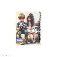 دفتر فنری 80برگ طلقی کلاسیک صنوبرقیمت نقدیsenobar 80sheets classic notebook