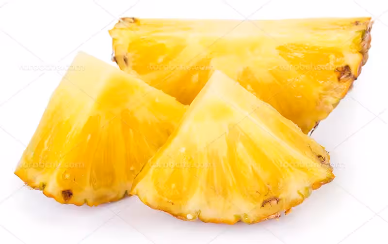 عکس تکه های آناناس تازه | گرافیک با طعم تربچه